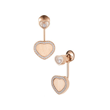         Roségold, Ohrringe, Chopard Happy Hearts Golden Hearts Ohrhänger