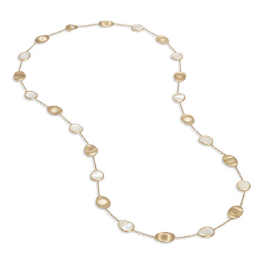         Gelbgold, Halsschmuck, Marco Bicego Lunaria Halskette Mother OF Pearl