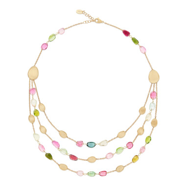         Gelbgold, Halsschmuck, Marco Bicego Lunaria Color Halskette