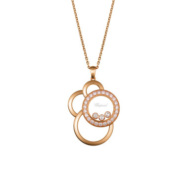         Roségold, Halsschmuck, Chopard Happy Dreams Anhänger mit Halskette
