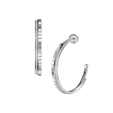         Weißgold, Ohrringe, Chopard Ice Cube Creolen