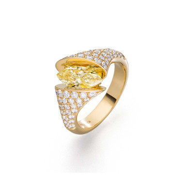         Gelbgold, Ringe, Schaffrath CALLA Schmuckring
