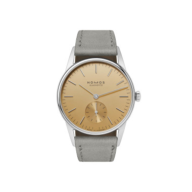         Handaufzug, NOMOS Glashütte Orion 33 gold