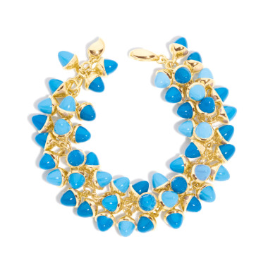         Gelbgold, Armschmuck, Tamara Comolli MIKADO Flamenco Armband 'Türkis'