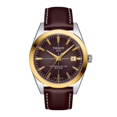         Automatik, Tissot Gentleman Powermatic 80 Silicium 18K Goldlünette