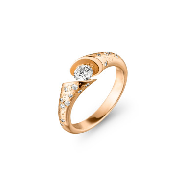         Roségold, Ringe, Schaffrath CALLA Diamantring