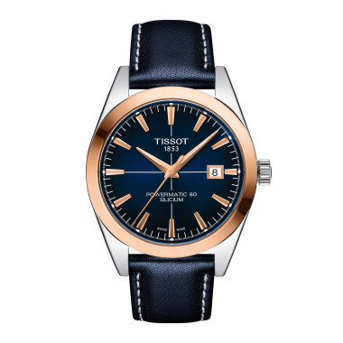         Automatik, Tissot Gentleman Powermatic 80 Silicium 18K Goldlünette