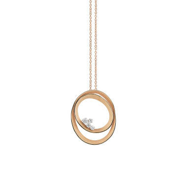         Weißgold, Halsschmuck, Annamaria Cammilli Dune Solar Anhänger mit Halskette