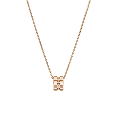         Roségold, Halsschmuck, Chopard Ice Cube Anhänger mit Halskette