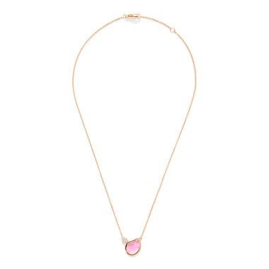         Roségold, Halsschmuck, Tamara Comolli SIGNATURE Halskette 2 Drops
