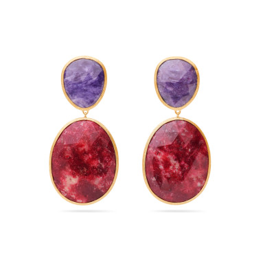         Gelbgold, Ohrringe, Marco Bicego Lunaria Color Ohrhänger
