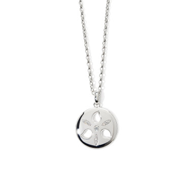         Weißgold, Halsschmuck, Tamara Comolli SAND DOLLAR Anhänger Medium