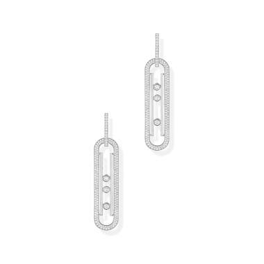         Weißgold, Ohrringe, Messika Move 10th Anniversary XL Ohrhänger