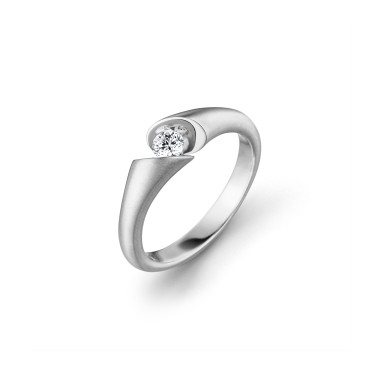         Weißgold, Ringe, Schaffrath CALLA Solitaire