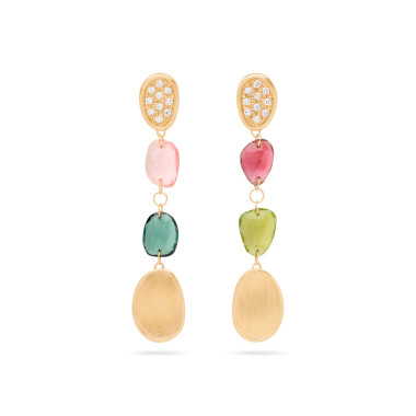         Gelbgold, Ohrringe, Marco Bicego Lunaria Color Ohrringe