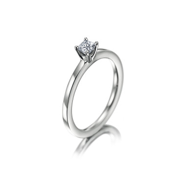         Weißgold, Ringe, Meister Verlobungs- und Solitärring