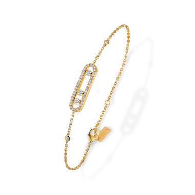         Gelbgold, Armschmuck, Messika Move Classique Baby Pavé Armband