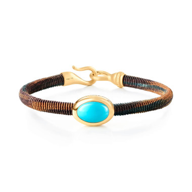         Textil, Armschmuck, Ole Lynggaard Copenhagen Life Armband mit Türkis