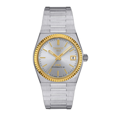         Automatik, Tissot PRX Powermatic 80 Stahl & 18K Goldlünette