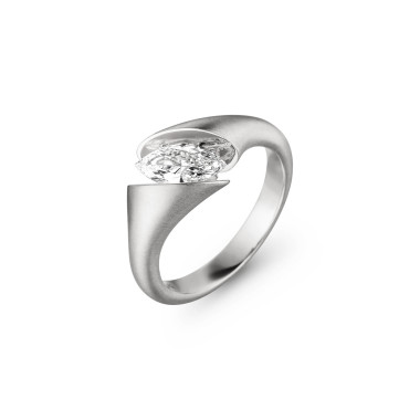         Weißgold, Ringe, Schaffrath CALLA Solitaire