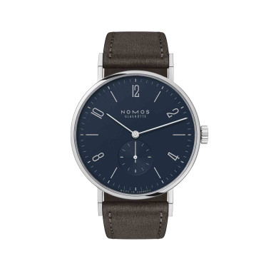         Handaufzug, NOMOS Glashütte Tangente 38 nachtblau