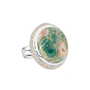         Weißgold, Ringe, Tamara Comolli OCEAN JASPER Ring small