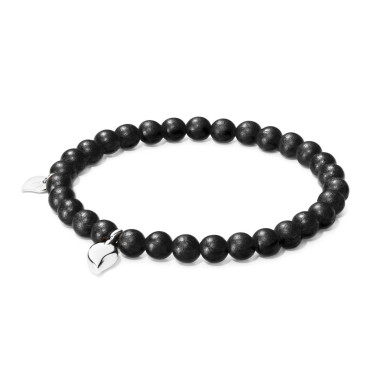         Weißgold, Armschmuck, Tamara Comolli INDIA Drop Armband mit Ebenholz Medium