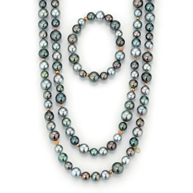         Stahl, Halsschmuck, Gellner Modern Classics Set (2 Colliers und 1 Armband)