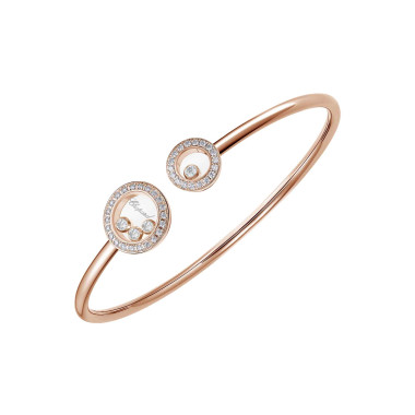         Roségold, Armschmuck, Chopard Happy Diamonds Icons Armreif