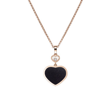         Roségold, Halsschmuck, Chopard Happy Hearts Anhänger mit Halskette