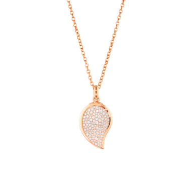         Roségold, Halsschmuck, Tamara Comolli SIGNATURE Wave Anhänger