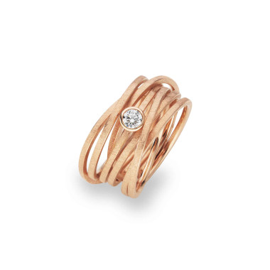         Rotgold, Ringe, Schmuckwerk Saturn Ring