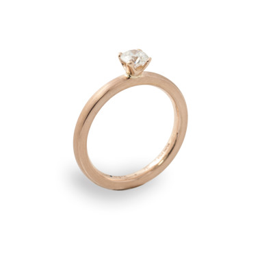         Rotgold, Ringe, Schmuckwerk Alpen Solitairering