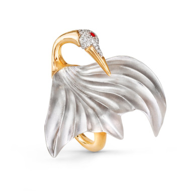         Weißgold, Ringe, Ole Lynggaard Copenhagen Cranes Ring groß