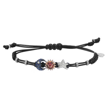         Weißgold, Armschmuck, Pippo Perez Mond-Sonne-Stern Armband