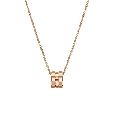         Roségold, Halsschmuck, Chopard Ice Cube Anhänger mit Halskette