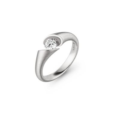         Weißgold, Ringe, Schaffrath CALLA Solitaire