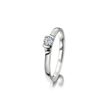         Weißgold, Ringe, Meister Verlobungs- und Solitärring
