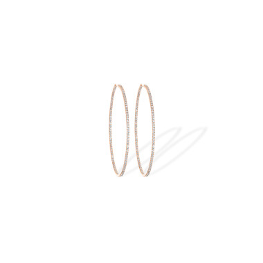         Roségold, Ohrringe, Messika Créoles Gatsby S