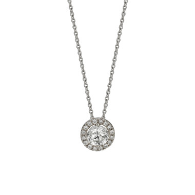         Weißgold, Halsschmuck, H. Krieger Anhänger mit Kette