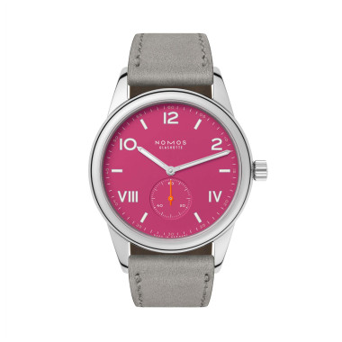         Handaufzug, NOMOS Glashütte Club Campus 38 deep pink