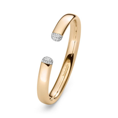         Roségold, Armschmuck, IsabelleFa Armspange "Flix.Flex Oval 9" Pavé