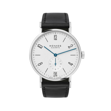         Handaufzug, NOMOS Glashütte Tangente 38 Datum