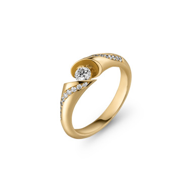         Gelbgold, Ringe, Schaffrath CALLA Diamantring