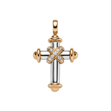         Weißgold, Halsschmuck, Leo Wittwer Crosses Anhänger