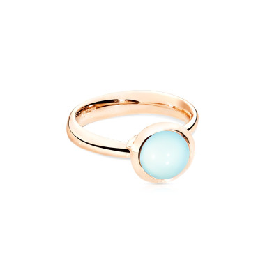         Roségold, Ringe, Tamara Comolli BOUTON Ring Small mit Chalcedon