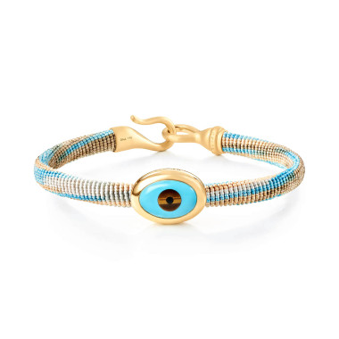         Nylon, Armschmuck, Ole Lynggaard Copenhagen Life Armband mit Evil Eye