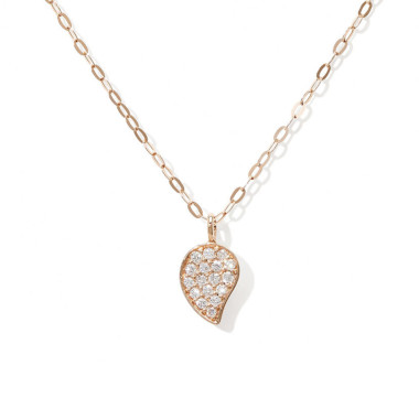         Roségold, Halsschmuck, Tamara Comolli SPARKLE Drop Halskette