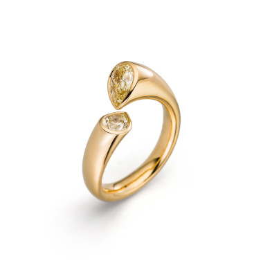         Gelbgold, Ringe, Schaffrath CALLA Designer-Ring