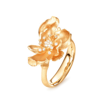         Gelbgold, Ringe, Ole Lynggaard Copenhagen Wild Rose Ring